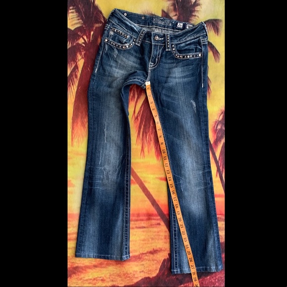 Miss Me Bootcut Denim Jeans Size 26 - Picture 5 of 11